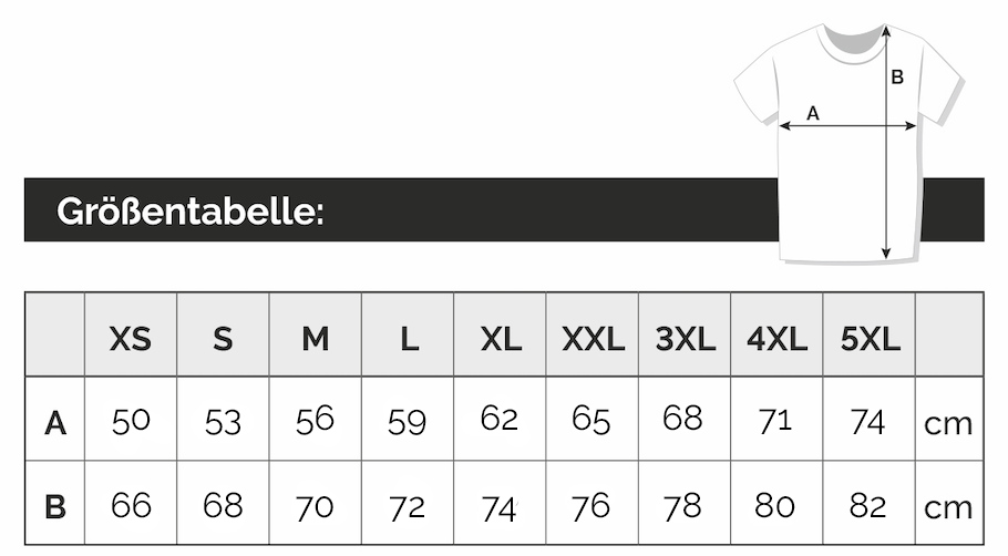 Größentabelle Classic Unisex